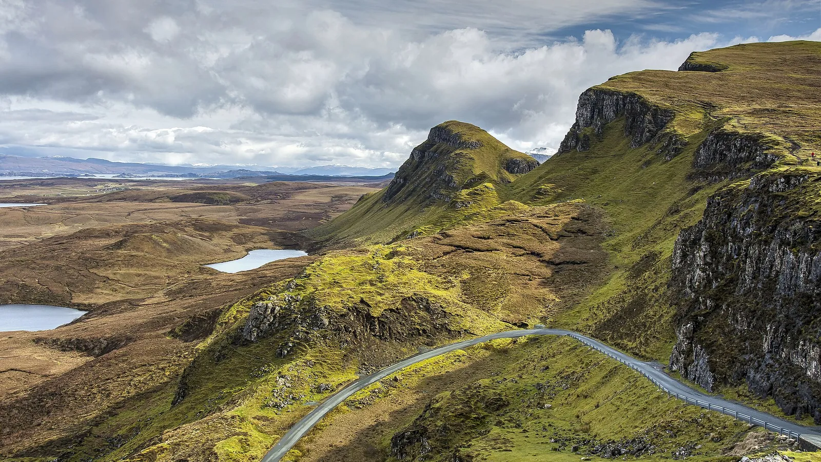 The dramatic landscape of the Quiraing on the Isle of Skye