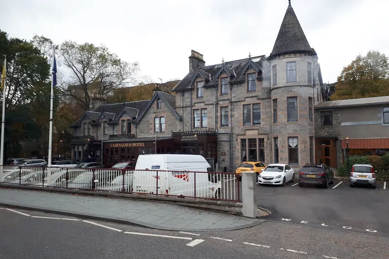 The town of Aviemore in the Cairngorms