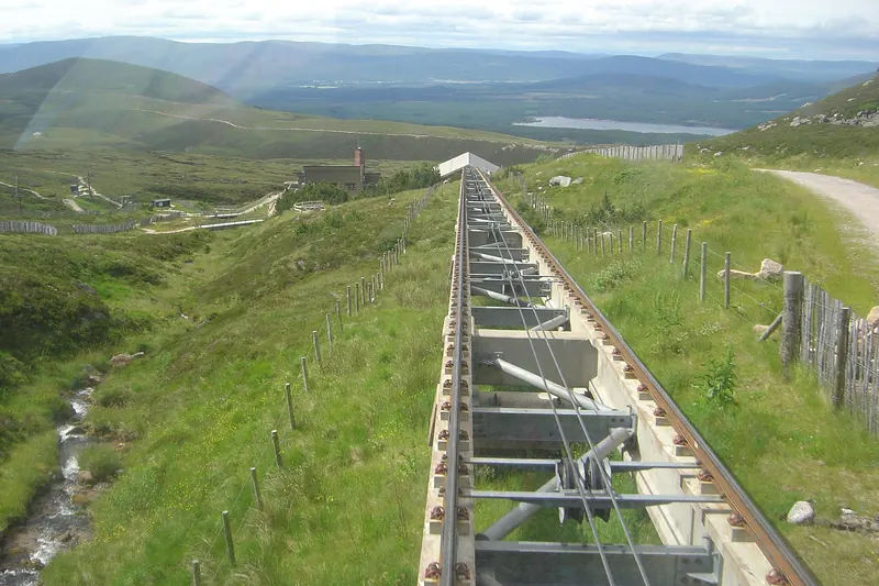 The Cairngorm Mountain Railway funicular