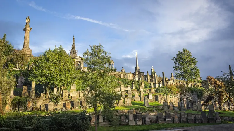 Views over Glasgow from the Necropolis hilltop
