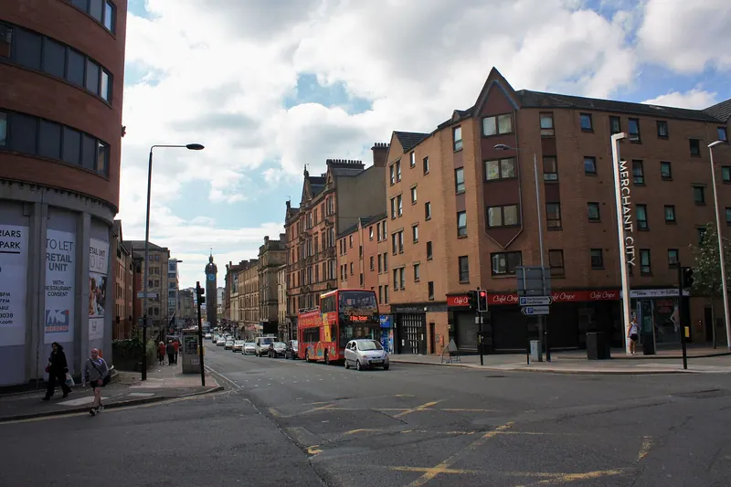 The historic streets of Glasgow's Merchant City