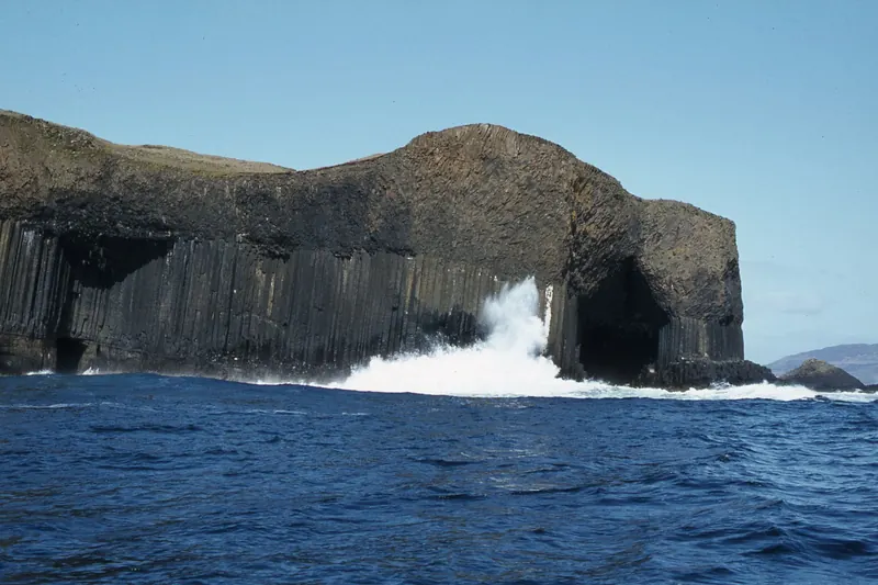 The hexagonal basalt columns of Staffa