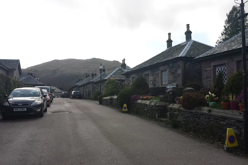 The village of Luss on the shore of Loch Lomond
