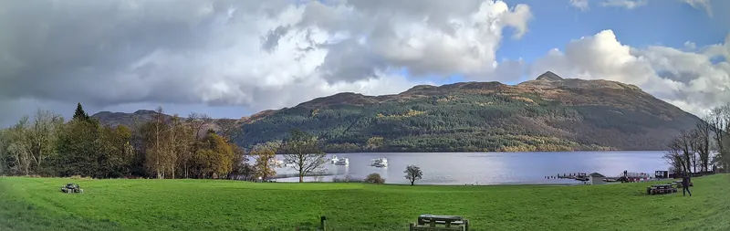 Loch Lomond near the village of Tarbet