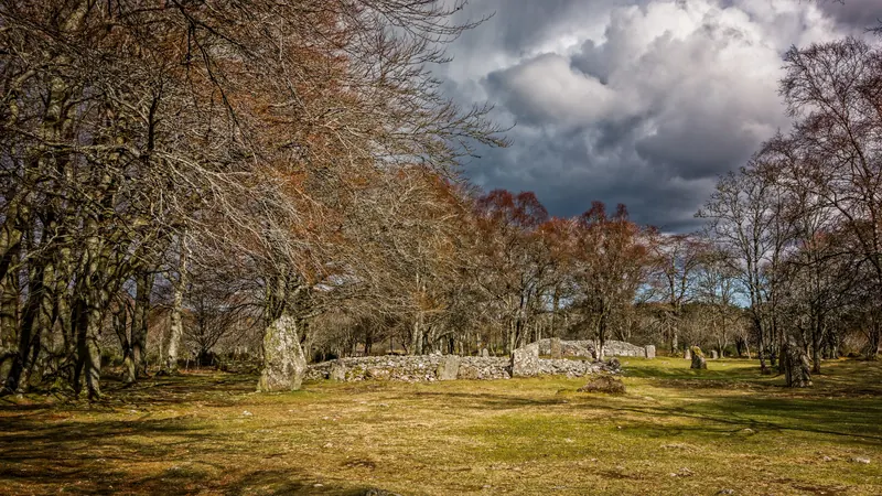 The Bronze Age Clava Cairns near Inverness