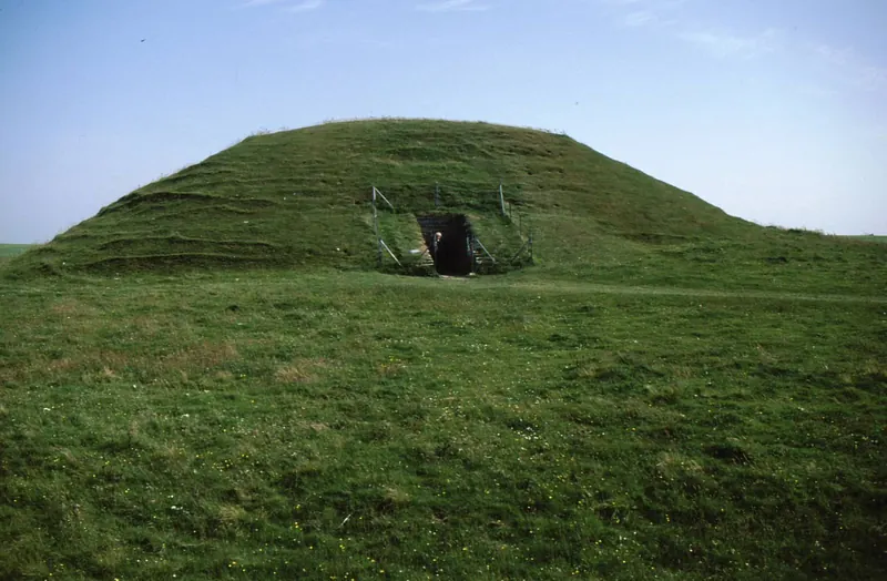 The Maeshowe chambered cairn on Orkney