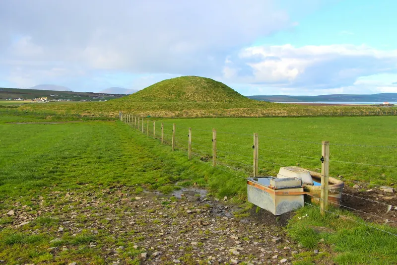 The entrance passage to Maeshowe's ancient chamber