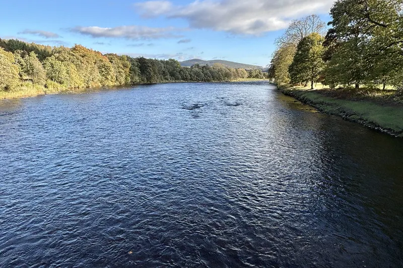 The River Spey flowing through Aberlour