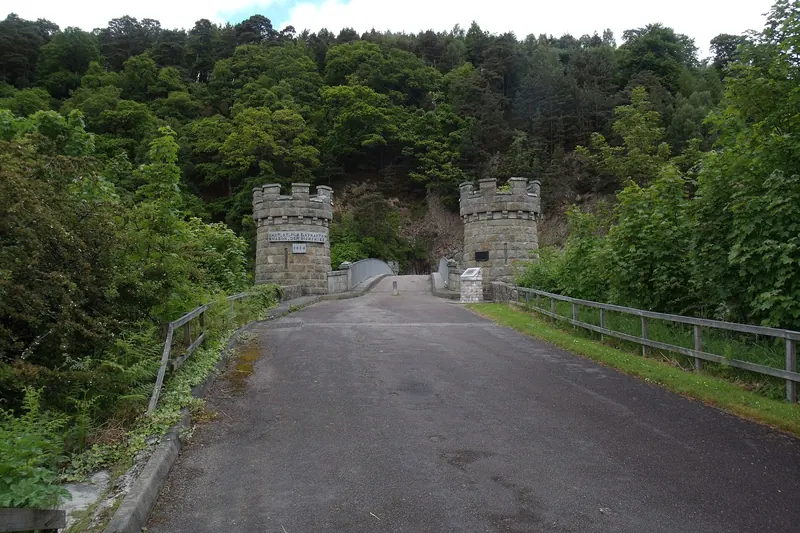 Crossing Craigellachie Bridge over the River Spey