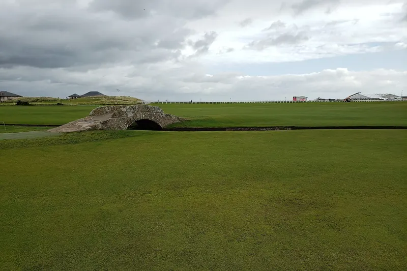 The Swilcan Bridge on the Old Course at St Andrews