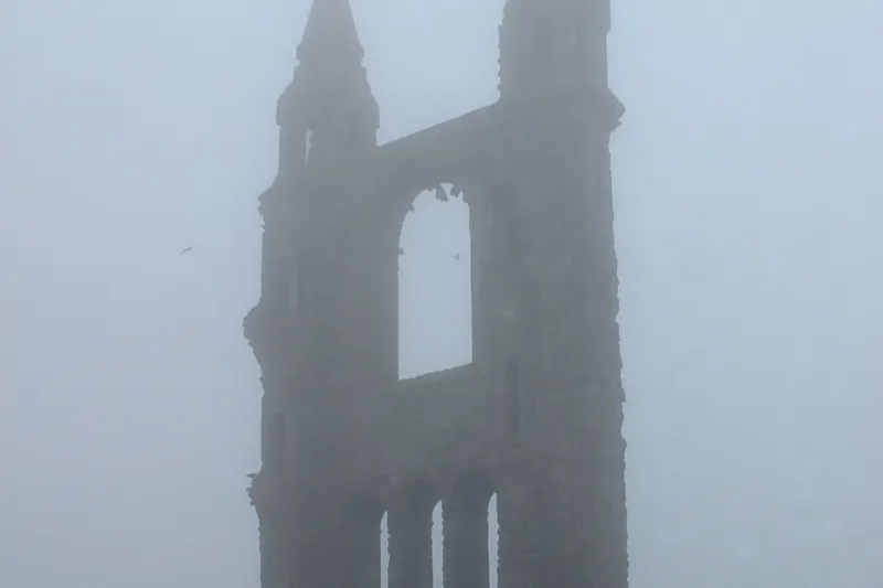 Exploring the ruins of St Andrews Cathedral