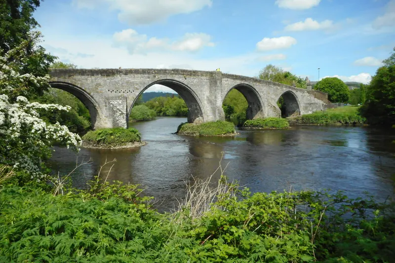 Old Stirling Bridge over the River Forth