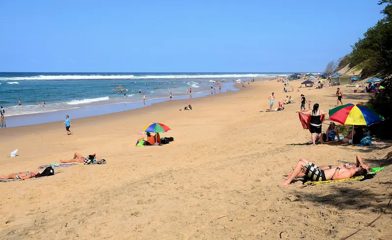 The long sandy beach at Cape Vidal in iSimangaliso