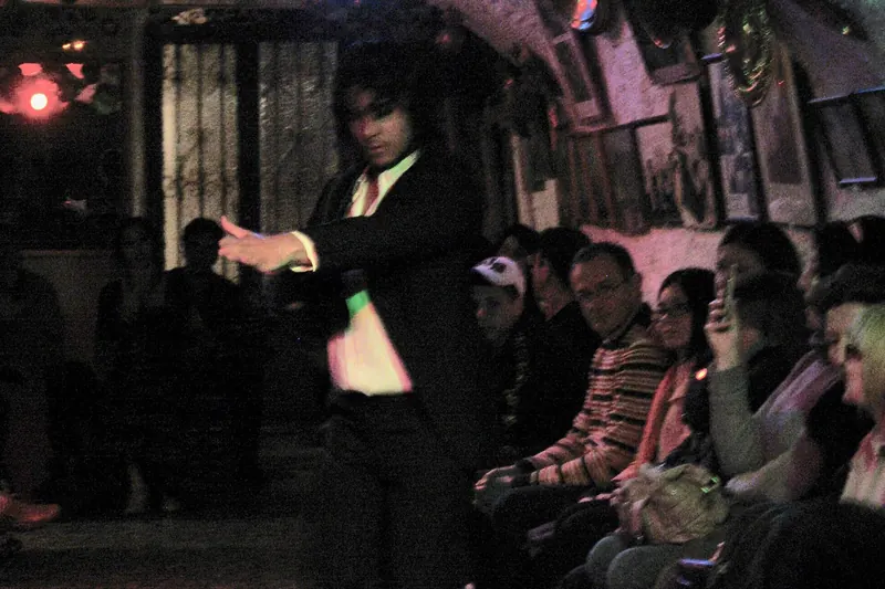 A flamenco performance in a Granada cave venue