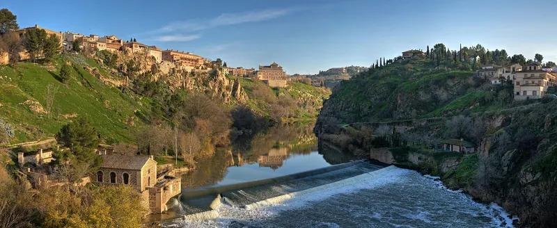 Toledo on its granite spur inside a bend of the Tagus
