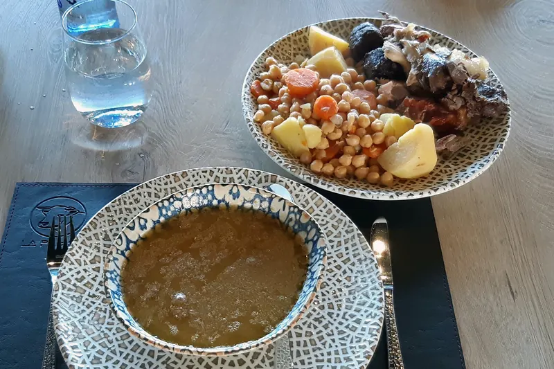 Cocido madrileño — chickpeas, meat and vegetables from one pot