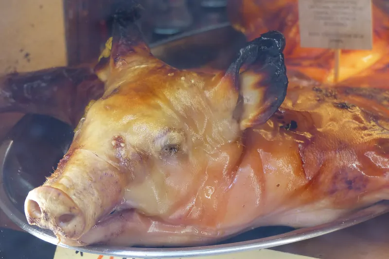 Roast suckling pig, the Castilian speciality
