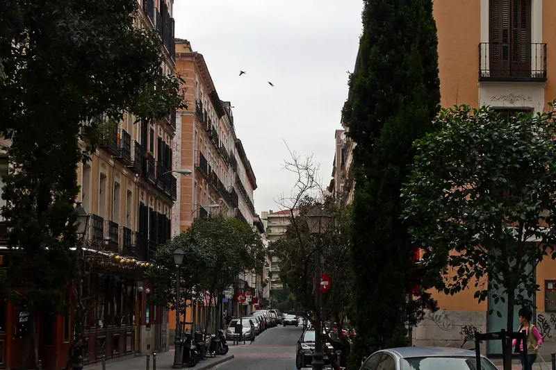 A street in the Malasaña district of Madrid