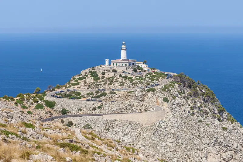The cliffs of the Cap de Formentor peninsula