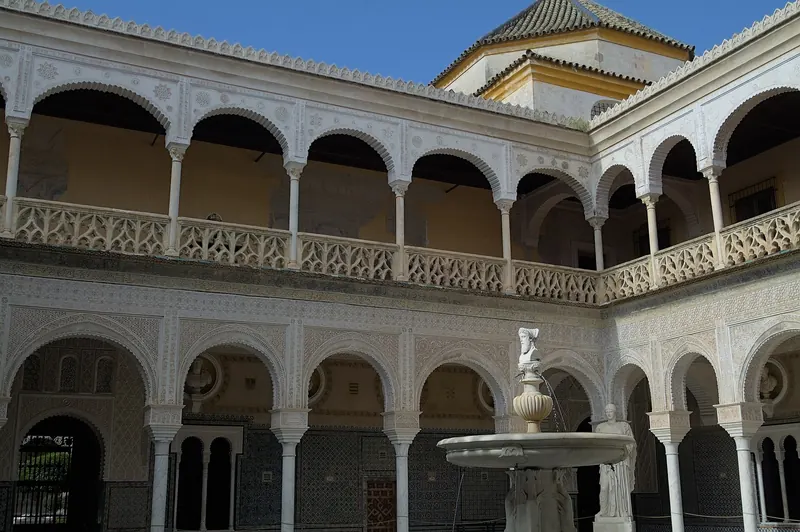 The Mudéjar central patio of the Casa de Pilatos