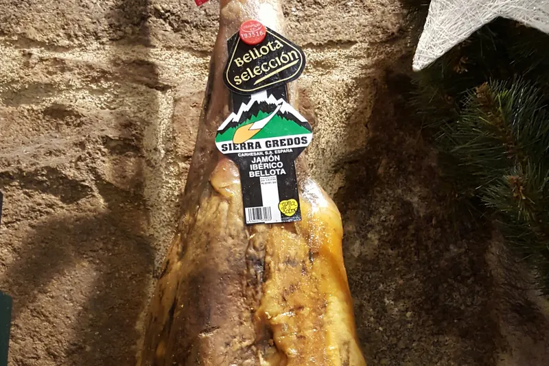 A leg of acorn-fed Iberian ham
