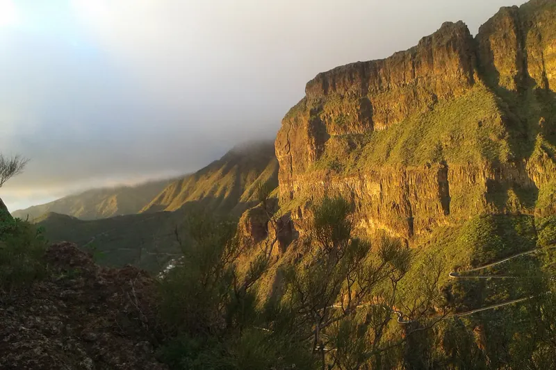 The Masca gorge cutting through the Teno massif