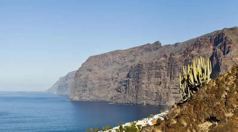 The sea cliffs of Los Gigantes rising from the Atlantic