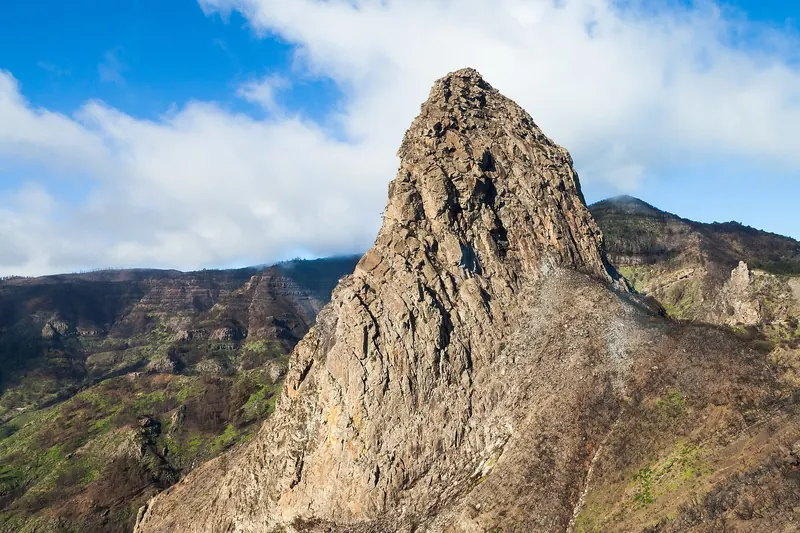 Roque Agando in the Garajonay national park on La Gomera