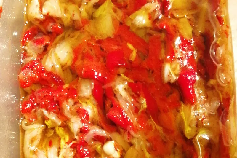 Esgarraet — shredded salt cod with roasted red pepper
