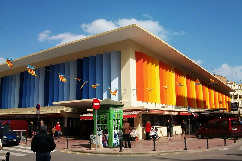 The market hall at the heart of the Ruzafa district