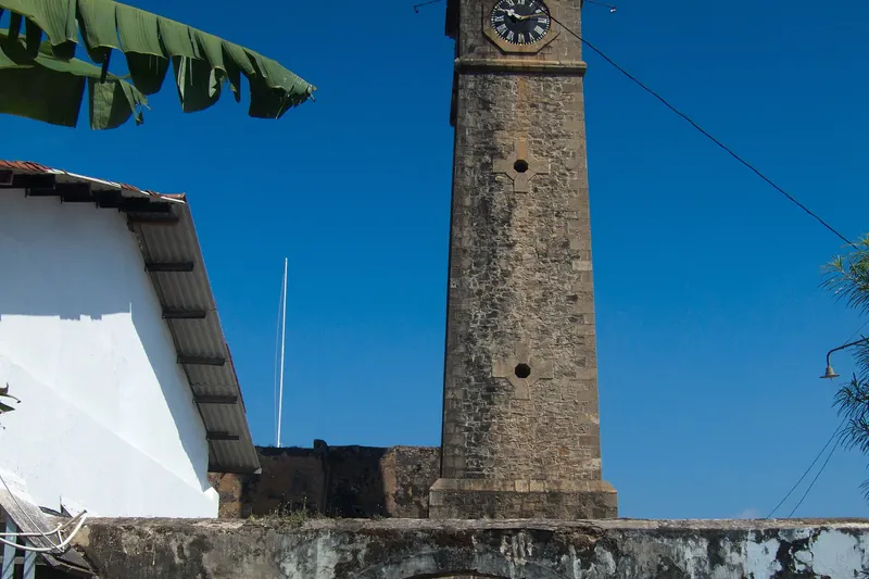 The old clock tower in Galle Fort