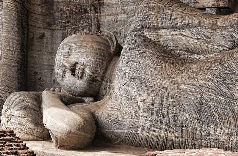 The giant rock-cut Buddha statues of Gal Vihara in Polonnaruwa