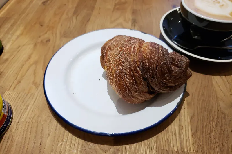 A cinnamon bun