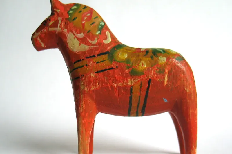 A traditional Dala horse