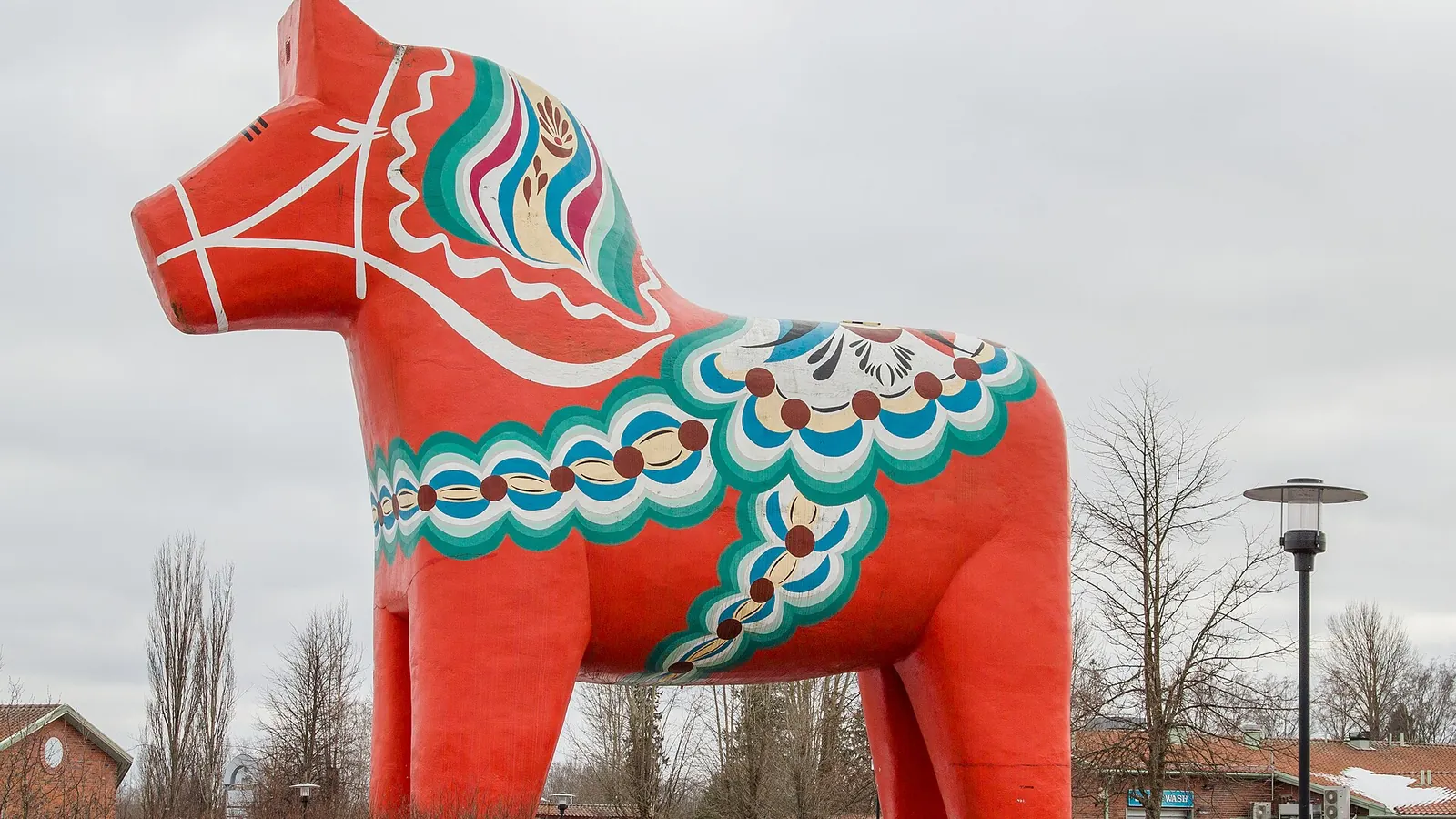 A giant Dala horse in Avesta