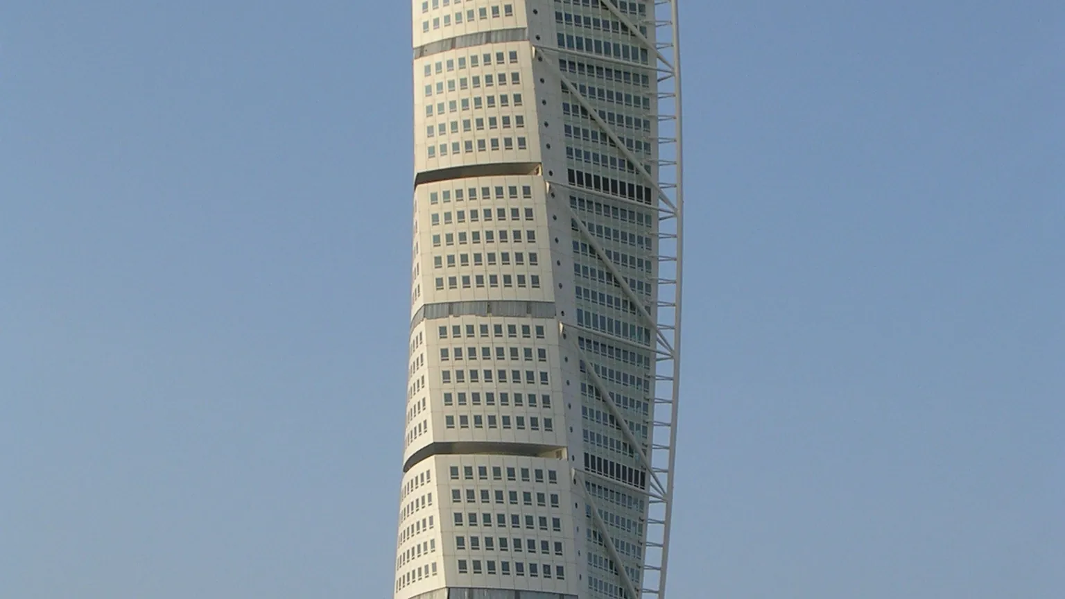 The Turning Torso tower in Malmo