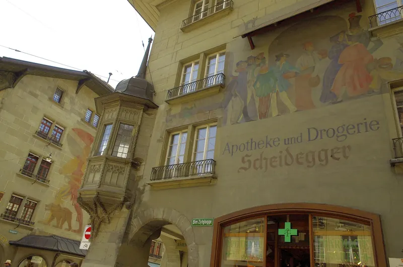 The Zytglogge clock tower in Bern's old town