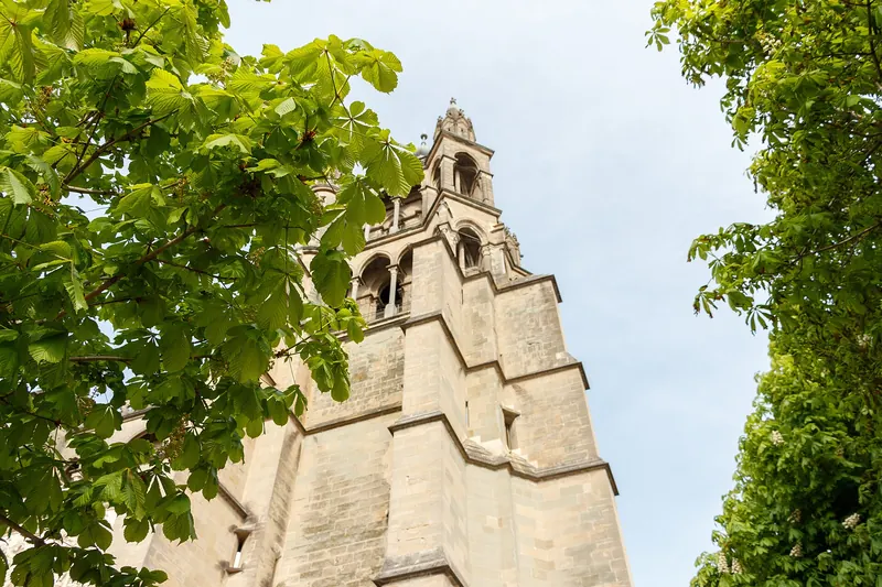 Lausanne Cathedral rising above the old town