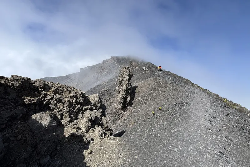 The ridge of Mount Meru