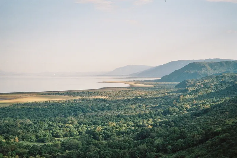 Lake Manyara seen from the park