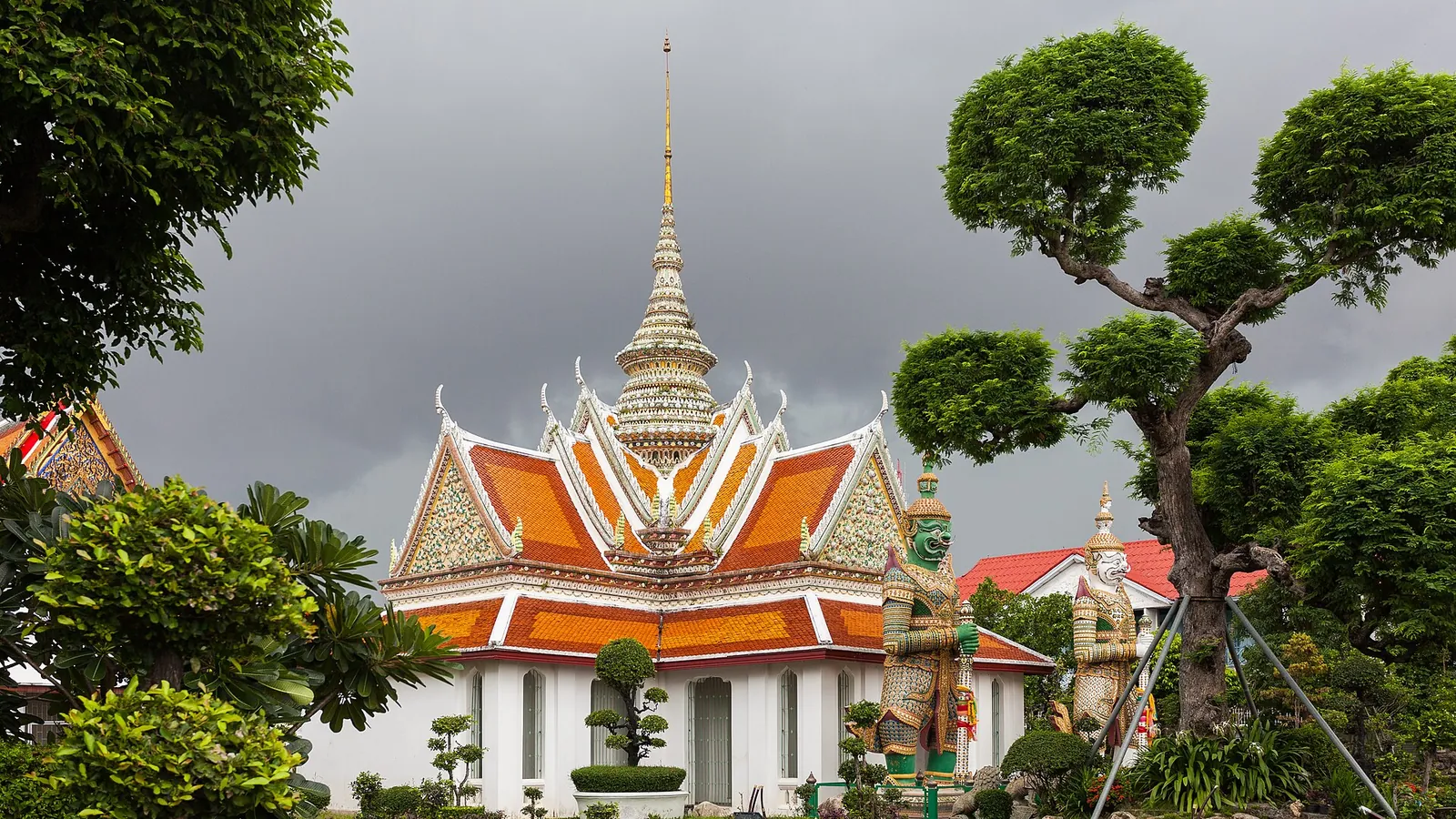 Wat Arun, the Temple of Dawn, on the bank of the Chao Phraya River in Bangkok