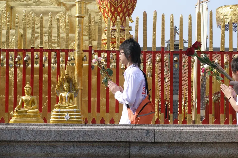Wat Phra That Doi Suthep, the gilded mountain temple above Chiang Mai