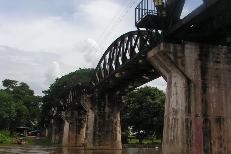 The Bridge on the River Kwai in Kanchanaburi