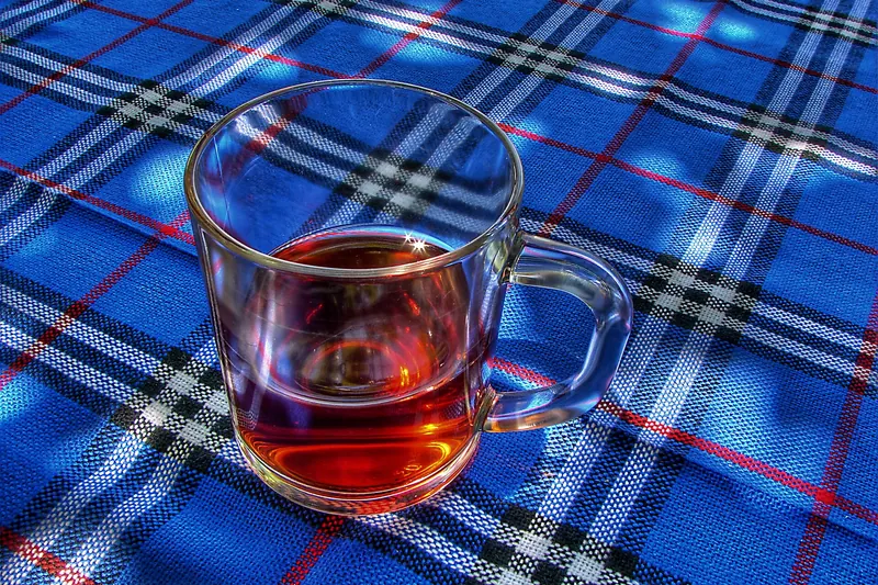 Turkish tea served in a small tulip-shaped glass