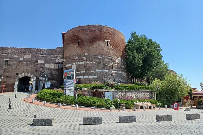 The gate into the citadel at Ankara Castle