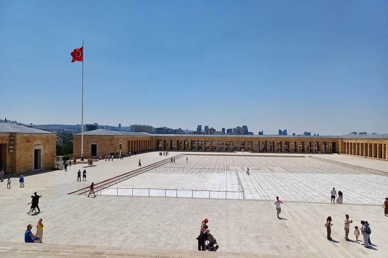 The ceremonial plaza at Anıtkabir