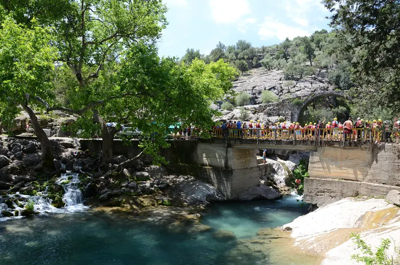 The Roman bridge over the Köprülü Canyon in the Taurus