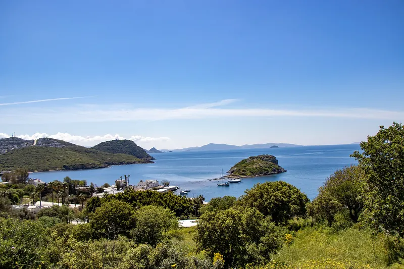 The fishing village of Gümüşlük on the Bodrum peninsula