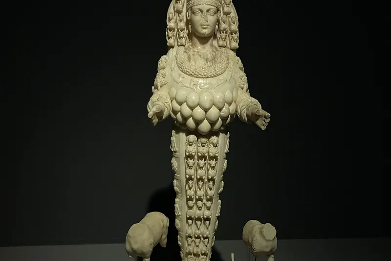 The Artemis of Ephesus statue in the museum at Selçuk