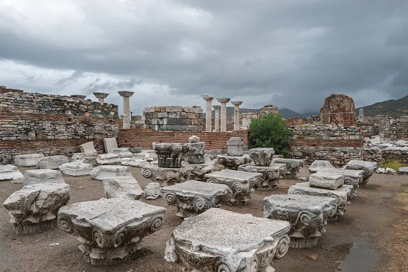 The ruined Basilica of St John at Selçuk